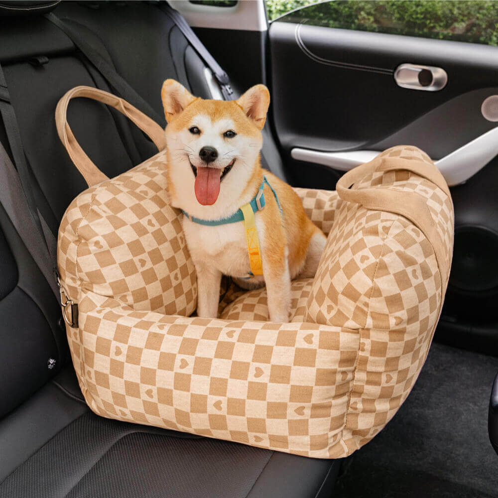 Portable Leisure Outing Pet Bolster-Dog Car Seat Bed