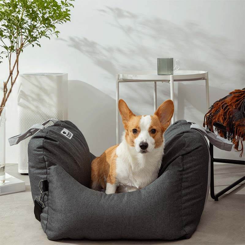 Portable Leisure Outing Pet Bolster-Dog Car Seat Bed
